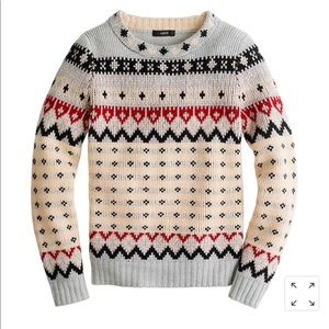 J. Crew Fair Isle Intarsia Sweater Sz Small NWOT